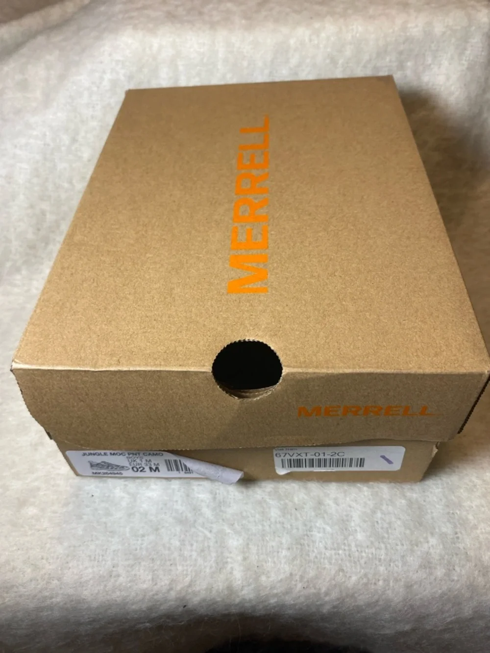 Merrell Kids Camo Slip-On Moccasins in Green and Brown